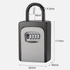 Wall Mounted Key Safe Box - Large Aluminium Alloy - 4 Digit Combination Lock