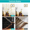 Geometric Pattern Staircase Wall Tile Sticker Kitchen Stove Water And Oil Proof Stickers, Specification: S: 10x10cm(HT-020 Geometric Silver)