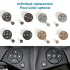 1 Pair Car Steering Wheel Switch Buttons Panel for Mercedes-Benz W204 2007-2014, Left Driving(Beige)