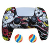 2 PCS PS5 Gamepad Silicone Protective Cover(16+ Hats)