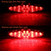 2 PCS KC-WD-NEW-3X Motorcycle LED Brake Light Running Lamp (Transparent)