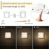 0.6W Stepless Dimming Induction Night Light Square Light Guide Plate Baby Night Light(UK Plug)