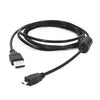 5 PCS 1.5m Mini 8 Pin USB to USB 2.0 Data Charging Cable for Nikon D5100 / D610(Black)