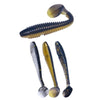 4.5cm 10pcs /Pack HENGJIA Spaghetti Worm T-Tail Soft Bait Spiral Fishing Dummy Lures(Color 5)