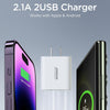 JOYROOM JR-TCN04 2.1A Dual USB Charger, Specification:US Plug