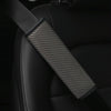 3D Striped Mesh Car Seat Belt Cover Shoulder Pads(Gray)
