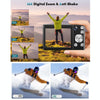 DC308 2.8-Inch 4K HD Front And Rear Dual-Camera 16X Zoom Digital Camera US Plug(Black)