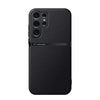 For Samsung Galaxy S25 Ultra 5G Litchi Leather Magnetic Full Coverage Shockproof Phone Case(Black)
