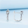 BSE716 925 Silver Rose Earring Clasp