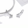 S925 Sterling Silver Butterfly Girl Pendant DIY Bracelet Necklace Accessories