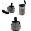 Dog Treat Training Bag with Poo Bag Dispenser (Light Grey)