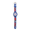 JNEW 6811-20076 Children Waterproof Cartoon 3D Fire Truck Car Silicone Strap Quartz Watch(Blue)