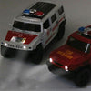 1:36 Off-road Police Car Ambulance Model Boy Car Toy With Sound and Light(White)