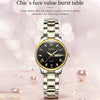 OLEVS 5563 Women Luminous Waterproof Quartz Watch(Black + Gold)