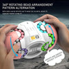 2-In-1 Rotating Magic Beans Fidget Toy Interactive Puzzle Games For Kids(Cyan)