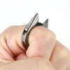 Self Defence Ring - Stainless Steel - Black - Personal Safety