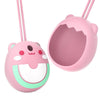 For Tamagotchi Pix Cartoon Electronic Pet Gaming Machine Silicone Protective Cover, Color: Pink