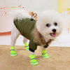 Small Dog Winter Coat with Hood, Green, Size M