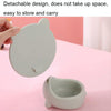 Detachable Cute Kitten Desktop Makeup Mirror with Storage Function(Green)