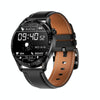 HD2 1.32 Inch Heart Rate Detection Smart Watch(Black + Leather)