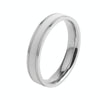 Simple Black White Epoxy Couple Ring Women Titanium Steel Ring Jewelry, Size: US Size 4(White Glue Silver)