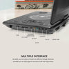 10.1 Inch HD Screen Portable DVD EVD Player TV / FM / USB / Game Function(US Plug)