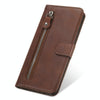 For Huawei nova 8i / Honor 50 Lite Calf Texture Zipper Horizontal Flip Leather Phone Case(Brown)