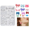 Bowknot Hairpin Jewelry Silicone Molds DIY Epoxy Resin Casting Mould Style 003