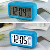 Temperature Type Lazy Snooze Alarm Mute Backlit Electronic Clock(Blue)