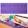 YM15C Portable Travel Thick Fold Yoga Pad Student Nnap Mat, Thickness: 5mm (Purple Print)