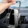 BUDK Anti-shake Car Phone Bracket Car Navigation Air Vent Fixed Gravity Support Stand(Silver)