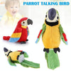 Plush Toy Parrots Recording Talking Parrots Will Twist the Fan Wings Children Toys, Size:Height 18cm(Red)