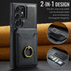 For Samsung Galaxy S23 Ultra 5G DG.MING K1 MagSafe Detachable Wallet RFID Back Cover Phone Case(Black)