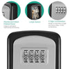 G9 4-digit Password Aluminum Alloy Key Storage Box(Black)