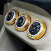 Car Metal Air Conditioner Knob Case for Mitsubishi ASX (Gold)