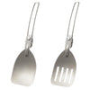 304 Stainless Steel Folding Frying Spatula Outdoor Camping Portable Tableware(Fry Shovel)