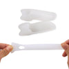 2 PCS Single-hole Small Toe Thumb Separation Corrector(White)