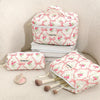 Compact Handy Cosmetic Storage Bag Lightweight Toiletry Pack, Style: Flowers Handheld Model