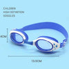 Star Pattern Anti-fog Silicone Swimming Goggles with Ear Plugs for Children(Blue)