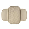 Car Armrest Box Leather Storage Heightening Pad(Beige)