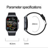 ET585 2.04 inch Silicone Strap IP68 Waterproof Smart Watch, Support ECG / Blood Composition Measurement(Red)