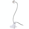 3W 360 Degree Rotation USB Metal Flexible Neck LED Light with Switch & Clip (White Light Silver)