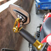 Electric Bike Motorcycle Modified Reversing Retro Rearview Handle Mirror All Aluminum Reflective Rearview Mirror(Red)