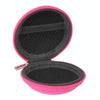 Grid Style Carrying Bag Box for Headphone / Earphone(Magenta)