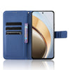 For vivo V40 Lite 4G / 5G IDN Diamond Texture Leather Phone Case(Blue)
