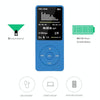 Fashion Portable LCD Screen FM Radio Video Games Movie MP3 MP4 Player Mini Walkman, Memory Capacity:4GB(Light Blue)