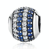 S925 Sterling Silver Four Rows Diamond Blue Coast Beads DIY Bracelet Necklace Accessories