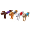 5 PCS Retractable Dog Puzzle Decompression Telescopic Tube Toy(Khaki)