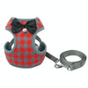 Plaid Dog & Cat Vest Harness & Lead Set - Adjustable