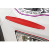 2 PCS Universal Car Body Carbon Fiber Bumper Guard Protector Sticker/Car Crash Bar Bumper Strips /Car Crash Strips/Anti-rub Strips/Anti-rub Bar(Red)